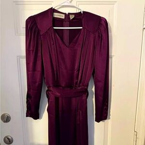 Vintage Liz Claiborne Dress Size 4 Plum